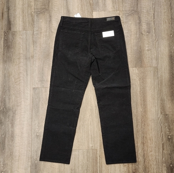 *NWT* Adriano Goldschmied The Isabelle High Rise Straight Crop Black Corduroy - Picture 6 of 7